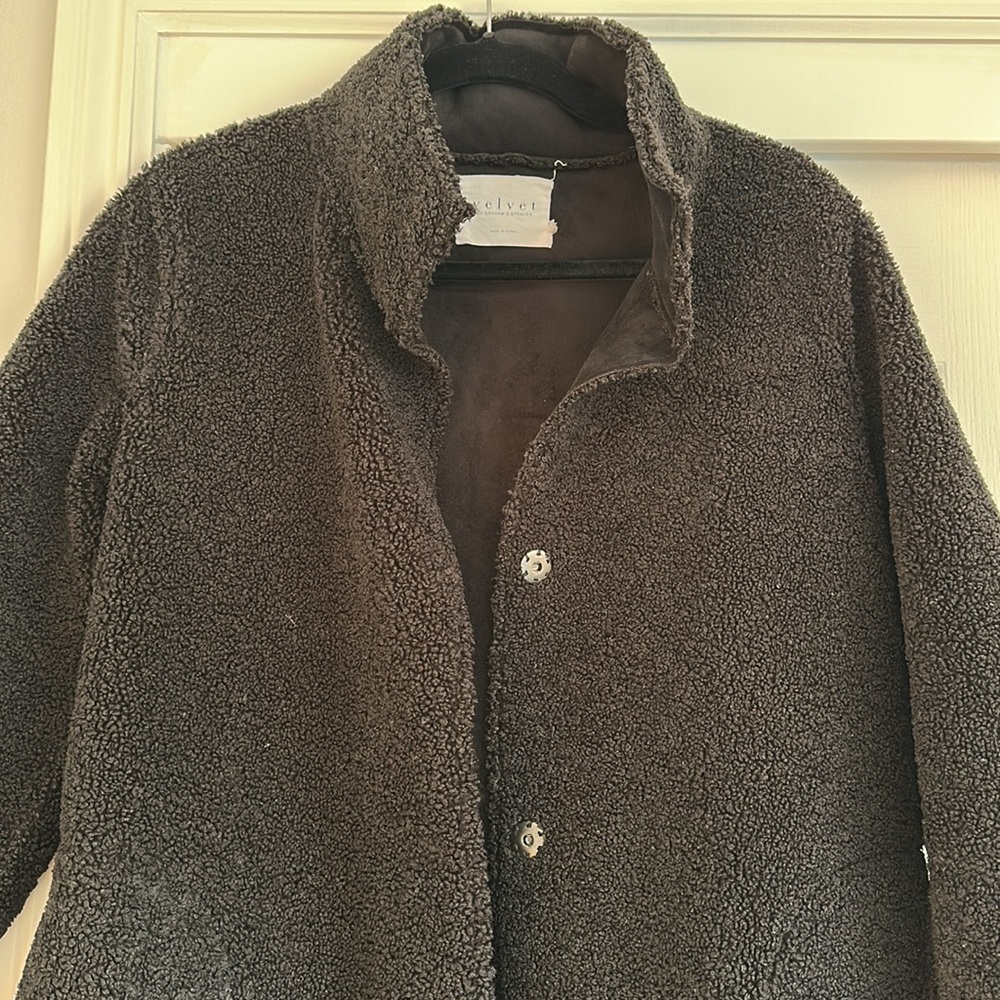 Velvet by Graham and Spencer Mirabella Sherpa coat s